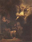 REMBRANDT Harmenszoon van Rijn The Angel Leaving Tobias and His Family Sweden oil painting artist